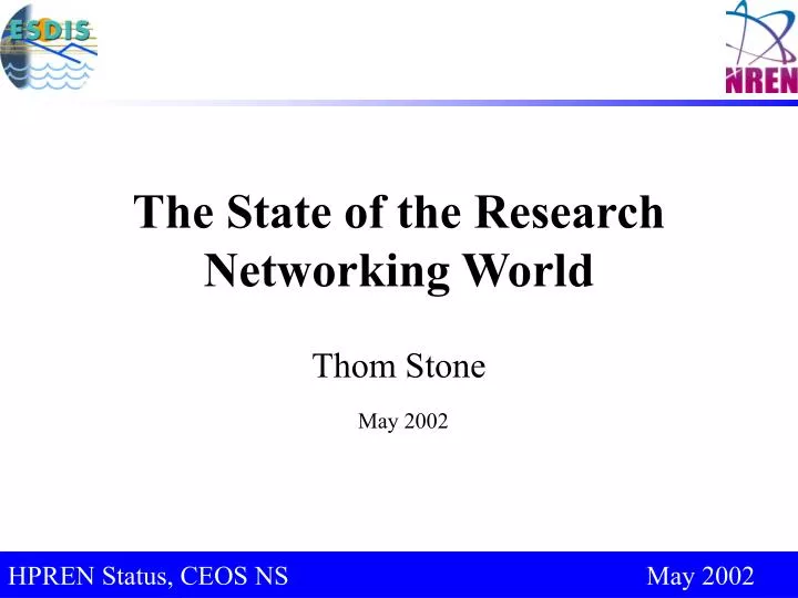 the state of the research networking world