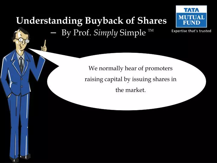 understanding buyback of shares by prof simply simple tm
