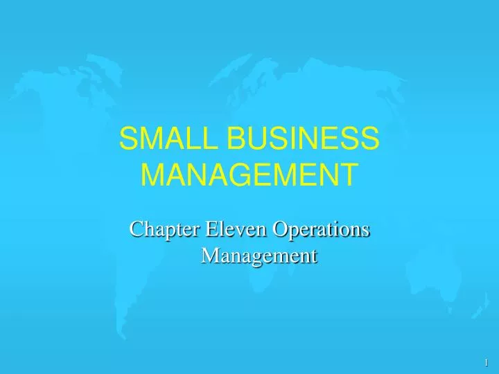 small business management