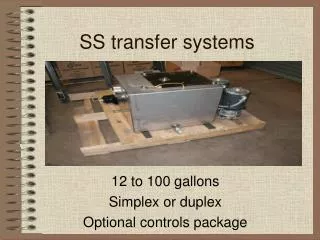SS transfer systems
