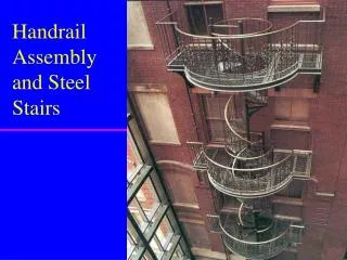 Handrail Assembly and Steel Stairs
