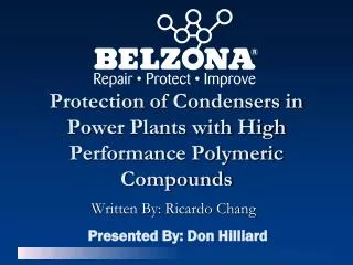 Protection of Condensers in Power Plants with High Performance Polymeric Compounds