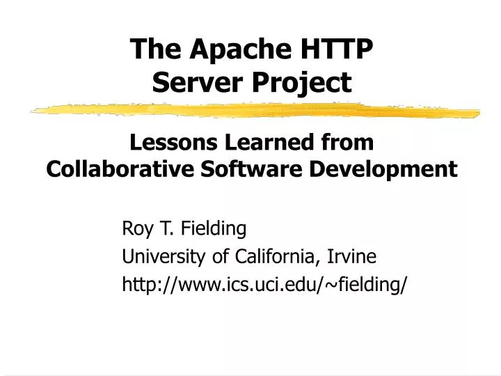 the apache http server project