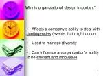 The Importance of Organizational Design for Competitive Advantage and Stakeholder Satisfaction - slide 1