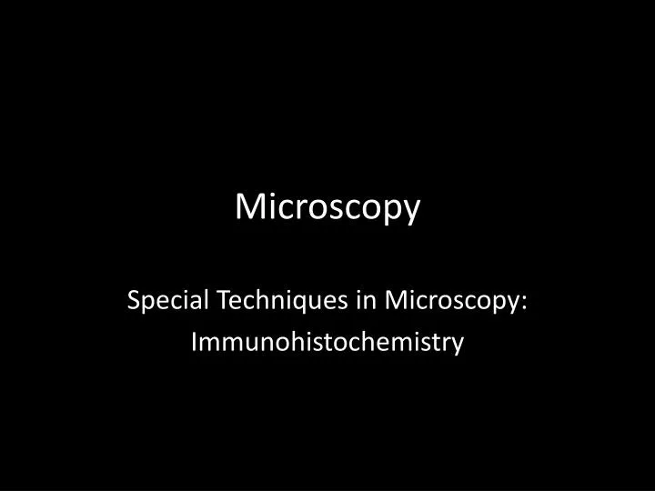 microscopy