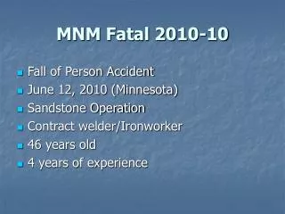 MNM Fatal 2010-10
