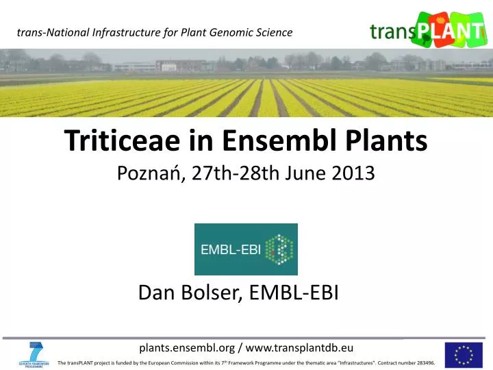 dan bolser embl ebi