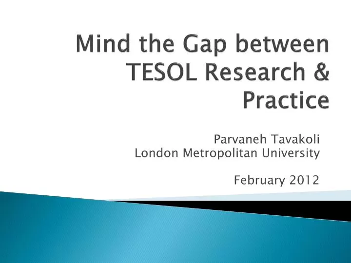 mind the gap between tesol research practice