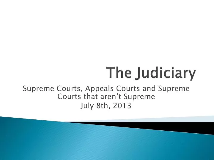 the judiciary