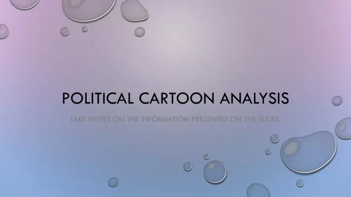 political cartoon analysis
