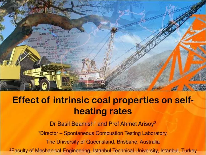 effect of intrinsic coal properties on self heating rates