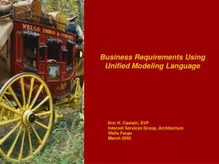 Business Requirements Using Unified Modeling Language