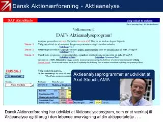 0 dansk aktion rforening aktieanalyse