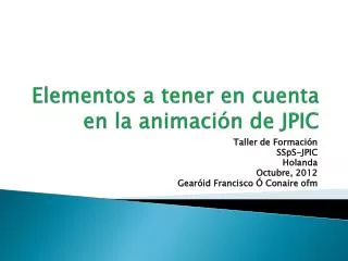 elementos a tener en cuenta en la animaci n de jpic