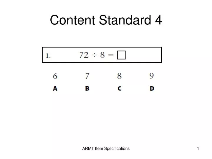 content standard 4