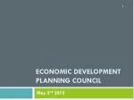 Economic Development planning council - slide 1
