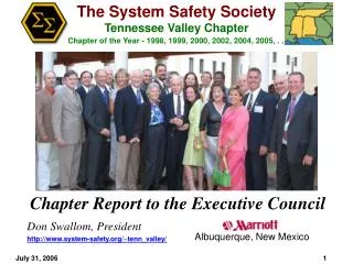 Chapter Report to the Executive Council