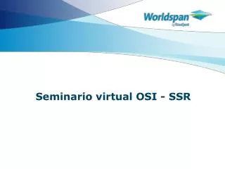 Seminario virtual OSI - SSR