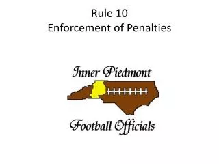 Rule 10 Enforcement of Penalties