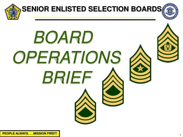 senior enlisted selection boards