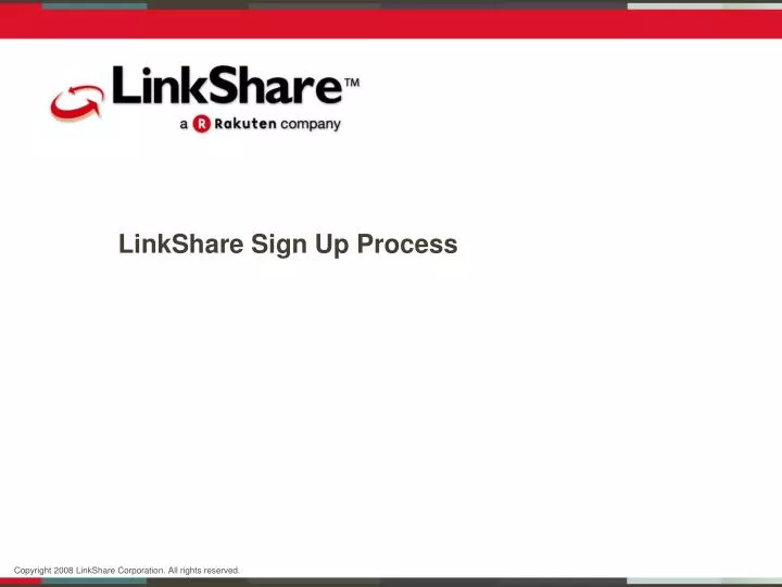 linkshare sign up process