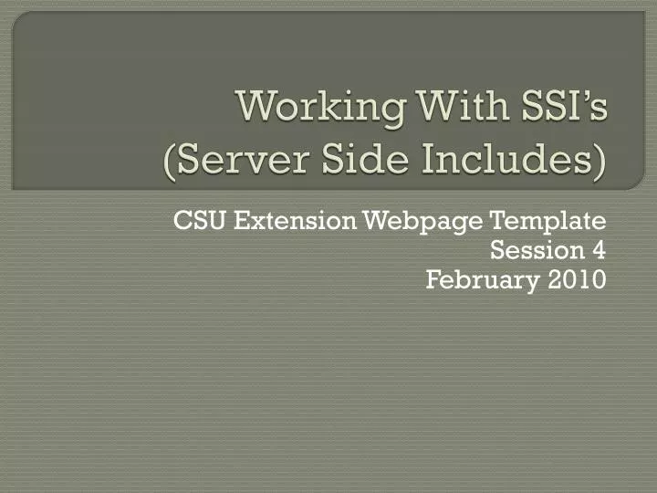 working with ssi s server side includes