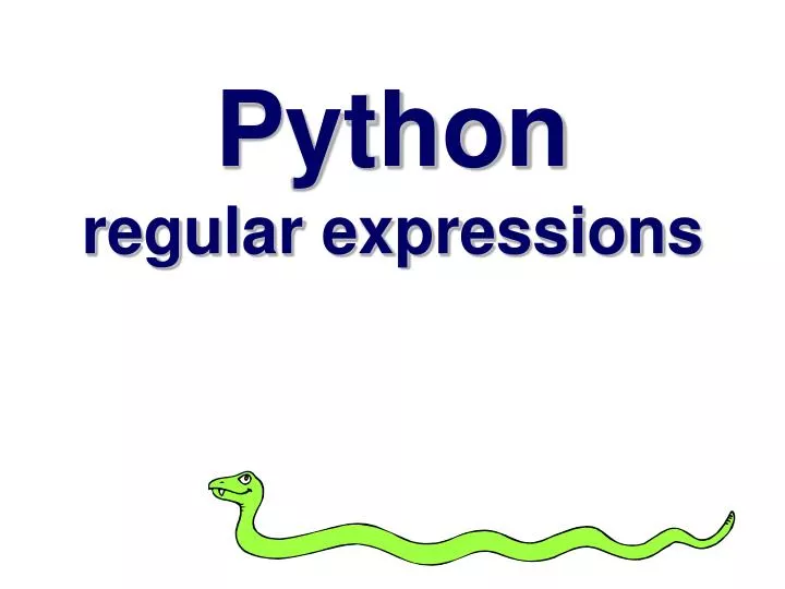 python regular expressions