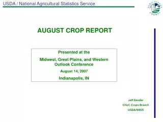 USDA / National Agricultural Statistics Service