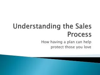 Understanding the Sales Process