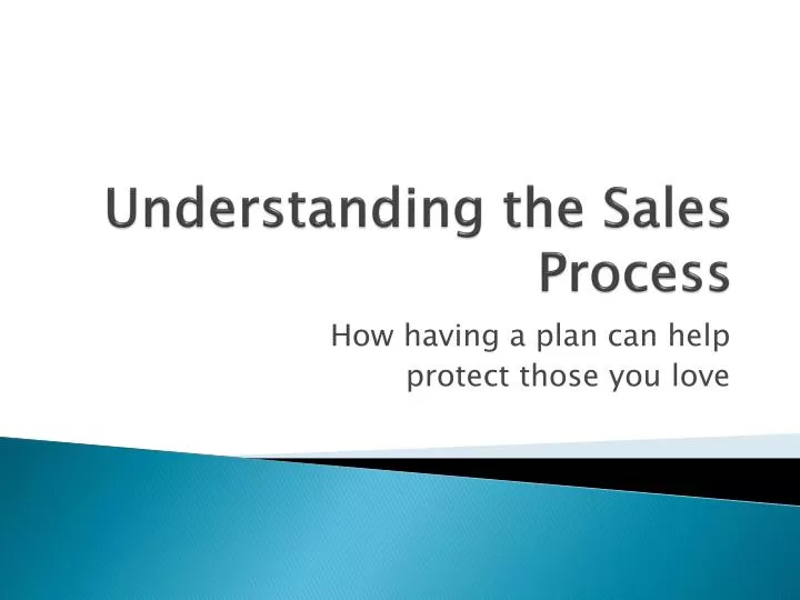 understanding the sales process