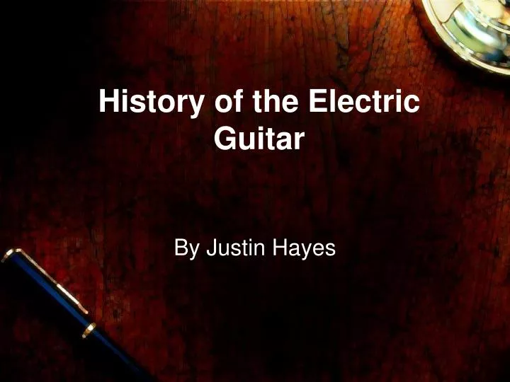 history of the electric guitar