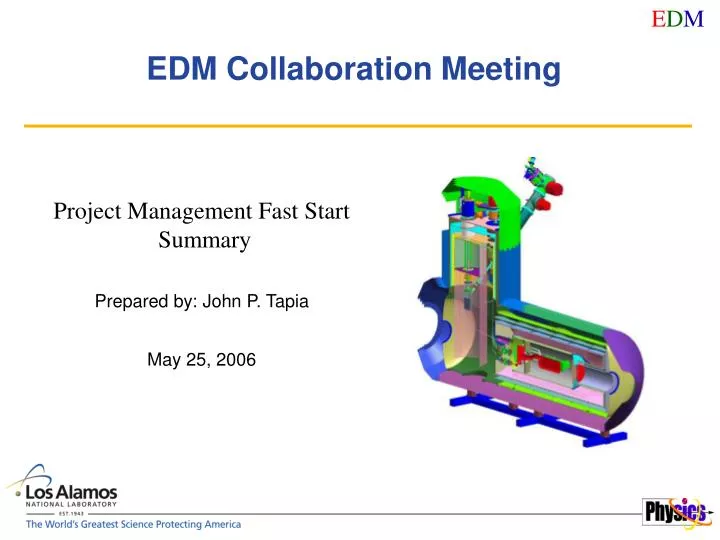 edm collaboration meeting