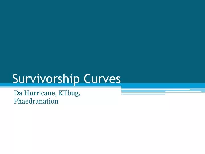 survivorship curves