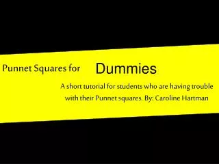 Punnet Squares for