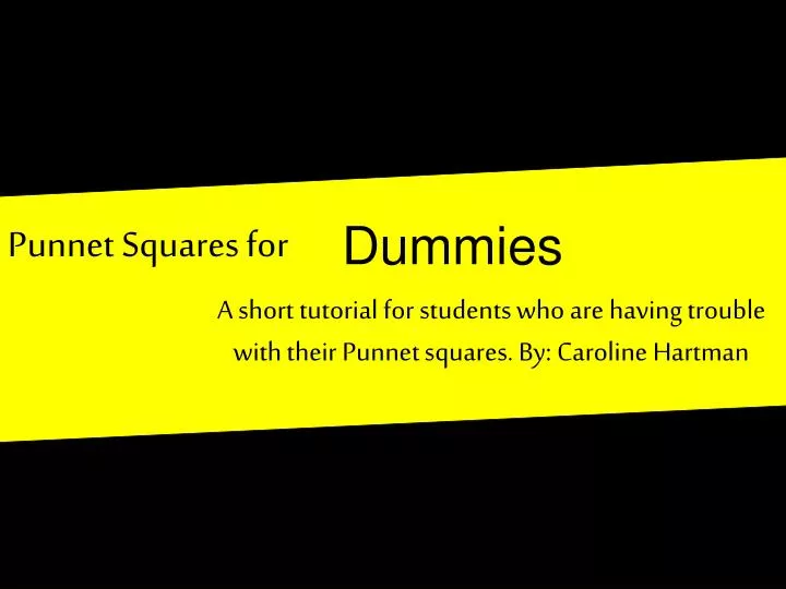 punnet squares for