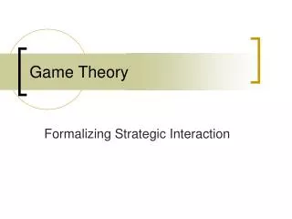 Game Theory