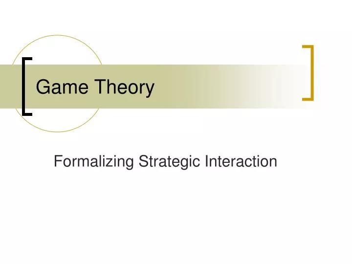 game theory