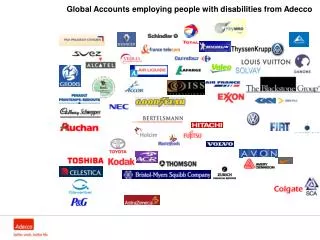 Global Accounts employing people with disabilities from Adecco