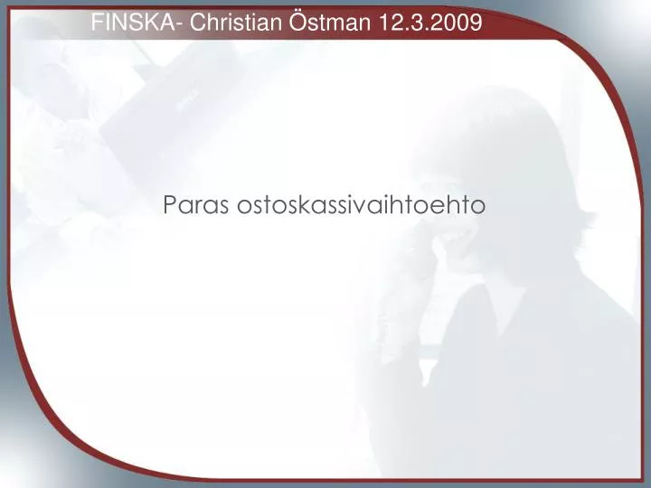 finska christian stman 12 3 2009