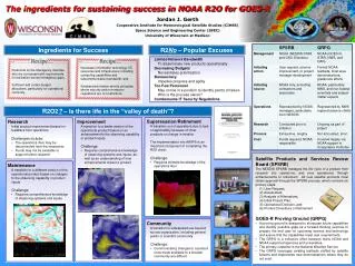 Jordan J. Gerth Cooperative Institute for Meteorological Satellite Studies (CIMSS)