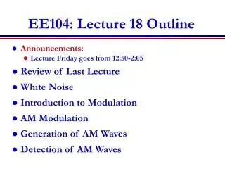 ee104 lecture 18 outline
