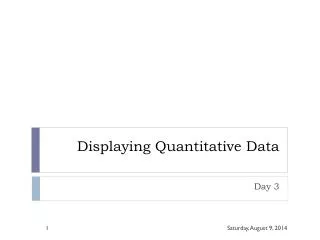 Displaying Quantitative Data