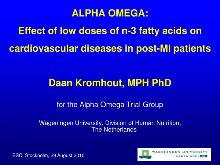 alpha omega effect of low doses of n 3 fatty acids on cardiovascular diseases in post mi patients