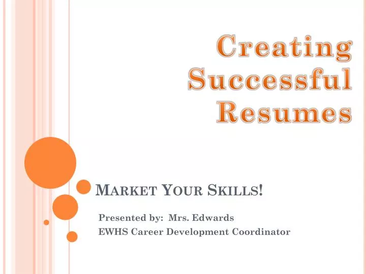 market your skills