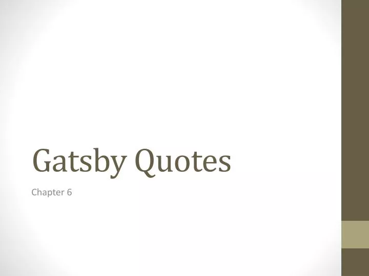 gatsby quotes