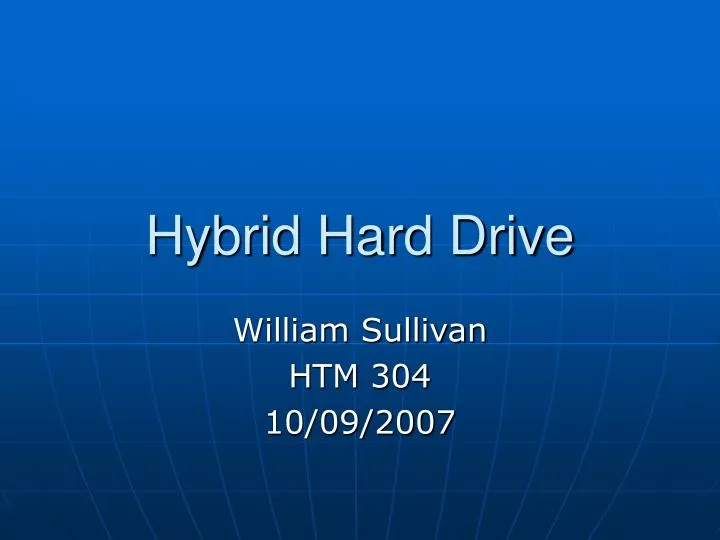 hybrid hard drive