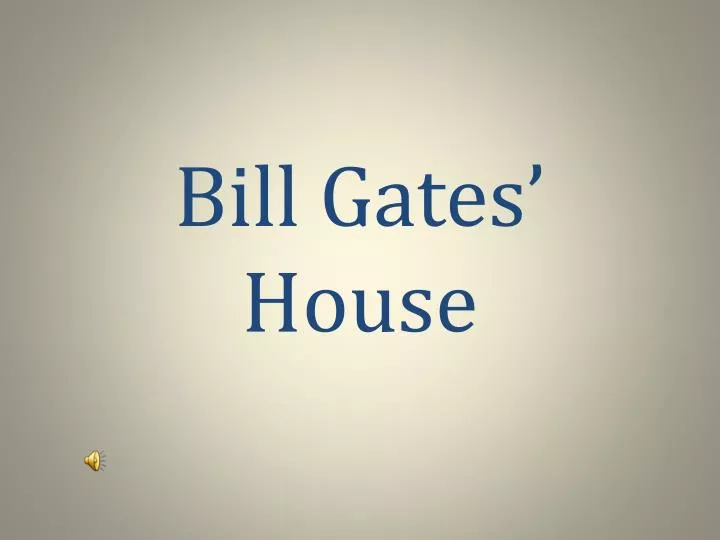 bill gates house