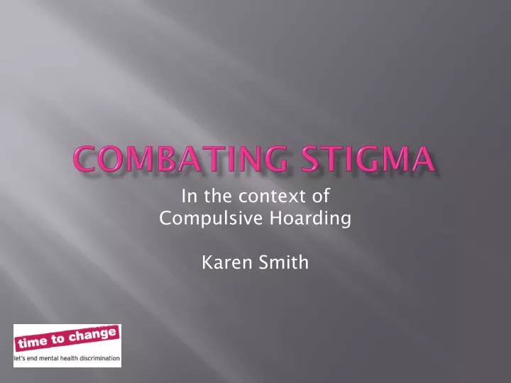 combating stigma