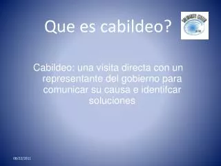 que es cabildeo