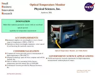 Optical Temperature Monitor